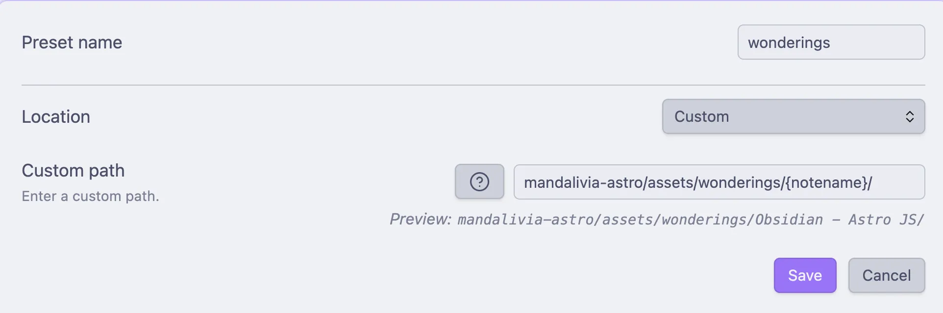 Image Converter settings